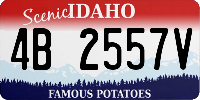 ID license plate 4B2557V