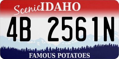 ID license plate 4B2561N