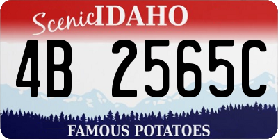 ID license plate 4B2565C