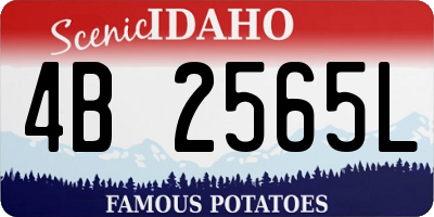 ID license plate 4B2565L