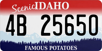 ID license plate 4B2565O