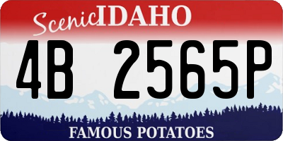 ID license plate 4B2565P