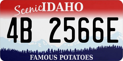 ID license plate 4B2566E