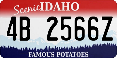 ID license plate 4B2566Z