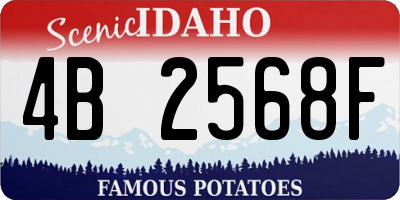 ID license plate 4B2568F