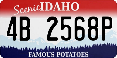ID license plate 4B2568P