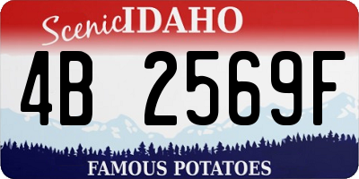 ID license plate 4B2569F