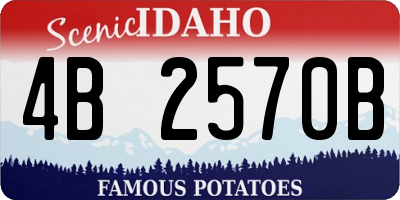 ID license plate 4B2570B