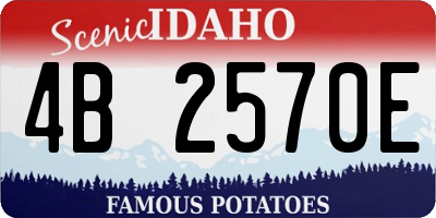 ID license plate 4B2570E