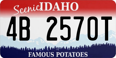 ID license plate 4B2570T