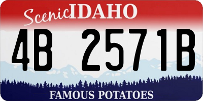 ID license plate 4B2571B