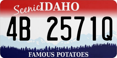 ID license plate 4B2571Q