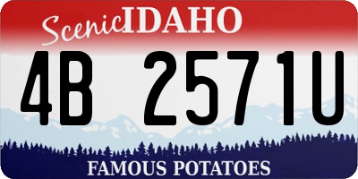 ID license plate 4B2571U