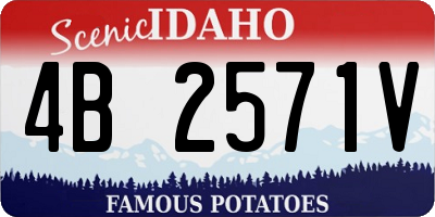 ID license plate 4B2571V