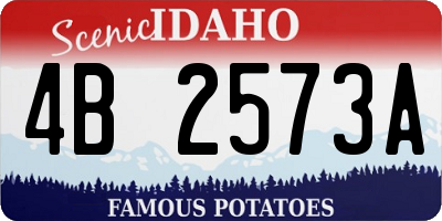 ID license plate 4B2573A