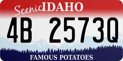 ID license plate 4B2573Q