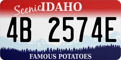 ID license plate 4B2574E