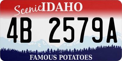 ID license plate 4B2579A