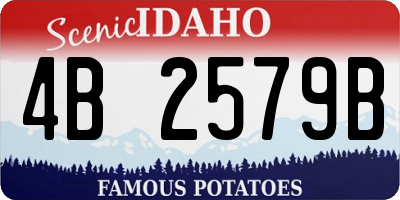 ID license plate 4B2579B