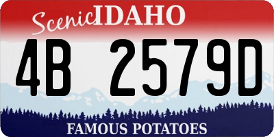 ID license plate 4B2579D