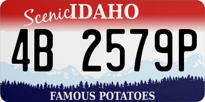 ID license plate 4B2579P