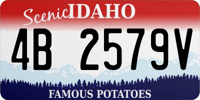 ID license plate 4B2579V