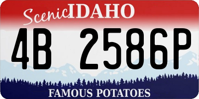 ID license plate 4B2586P