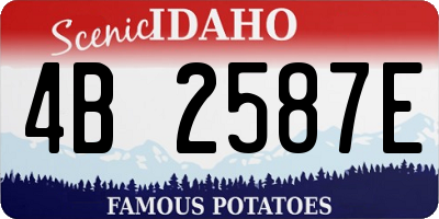 ID license plate 4B2587E
