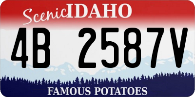 ID license plate 4B2587V