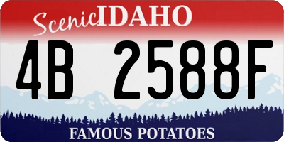 ID license plate 4B2588F