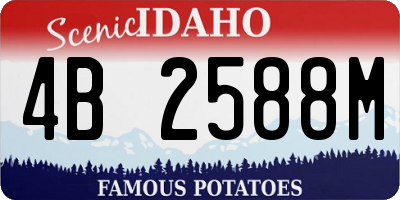 ID license plate 4B2588M