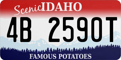ID license plate 4B2590T