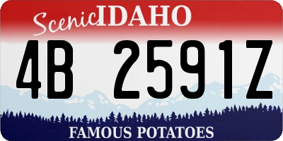 ID license plate 4B2591Z