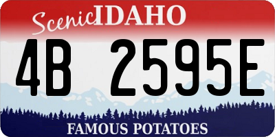 ID license plate 4B2595E