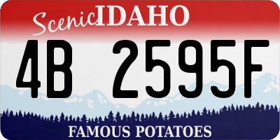 ID license plate 4B2595F