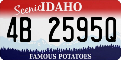 ID license plate 4B2595Q