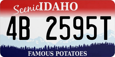 ID license plate 4B2595T