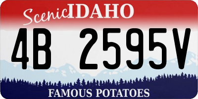 ID license plate 4B2595V