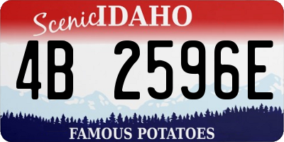 ID license plate 4B2596E