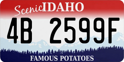 ID license plate 4B2599F
