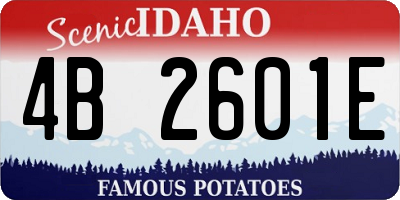 ID license plate 4B2601E