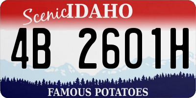 ID license plate 4B2601H