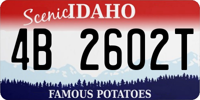 ID license plate 4B2602T