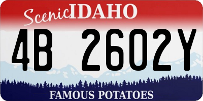ID license plate 4B2602Y
