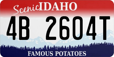 ID license plate 4B2604T