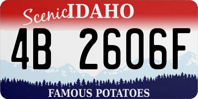 ID license plate 4B2606F