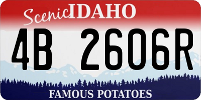 ID license plate 4B2606R