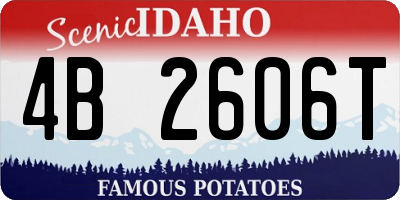ID license plate 4B2606T