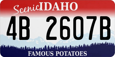 ID license plate 4B2607B