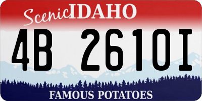ID license plate 4B2610I